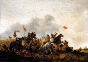 WOUWERMAN, Philips Cavalry Skirmish oil painting reproduction